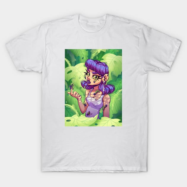 Caterpillar Infestation T-Shirt by Bratzoid